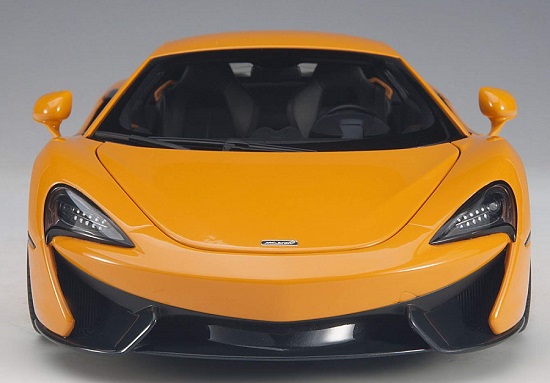 โมเดลรถ โมเดลรถยนต์ โมเดลรถเหล็ก Autoart Mclaren 570S ส้ม 4