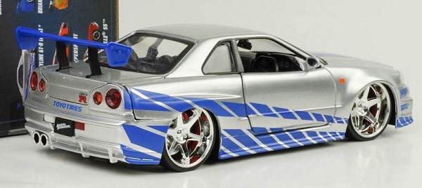 โมเดลลรถ โมเดลรถเหล็ก โมเดลรถยนต์ 2002 gtr r 34 2