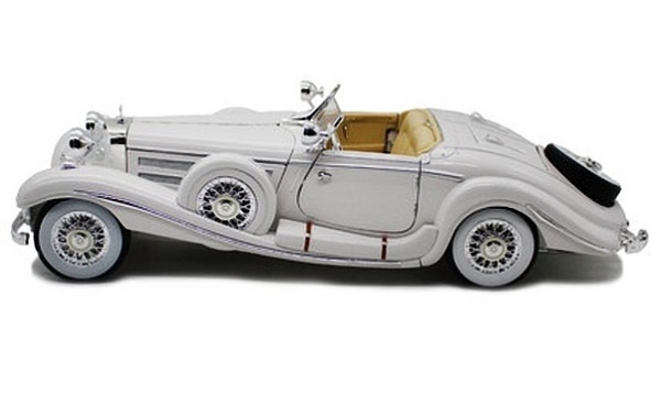 โมเดลรถ โมเดลรถเหล็ก โมเดลรถยนต์ Benz 500K white 3